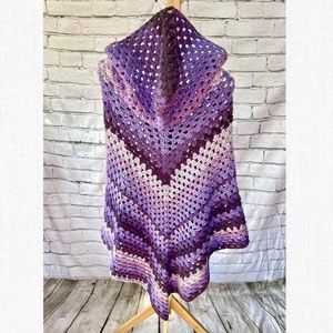 STUNNING Handmade Crochet Hooded Poncho